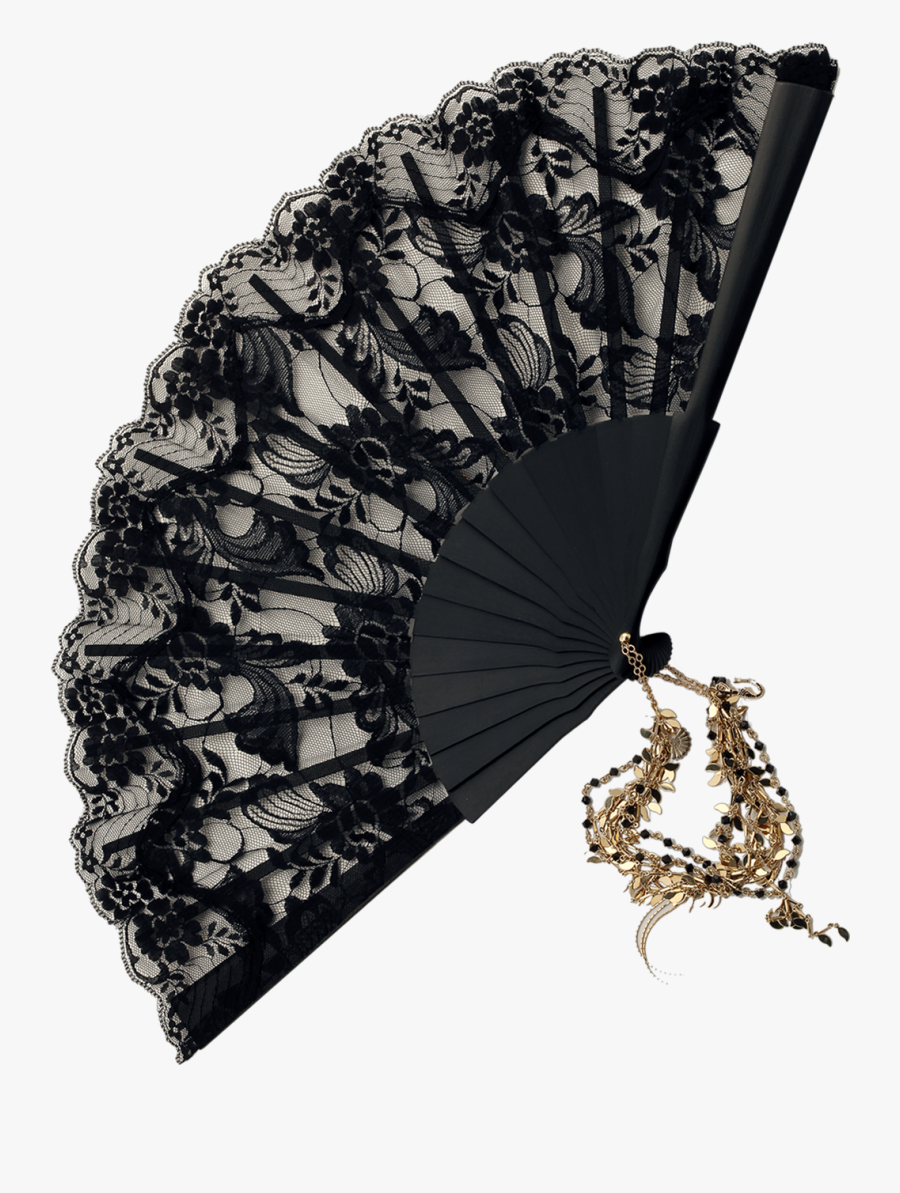 Lace Fan Transparent, Transparent Clipart