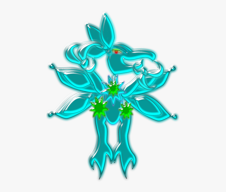 Turquoise,flower,leaf - Illustration, Transparent Clipart
