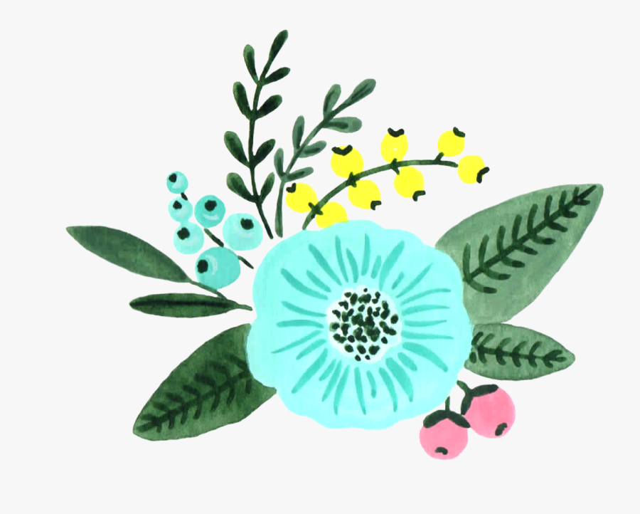 Transparent Mint Flower Clipart - Mint Green Flower Clipart, Transparent Clipart