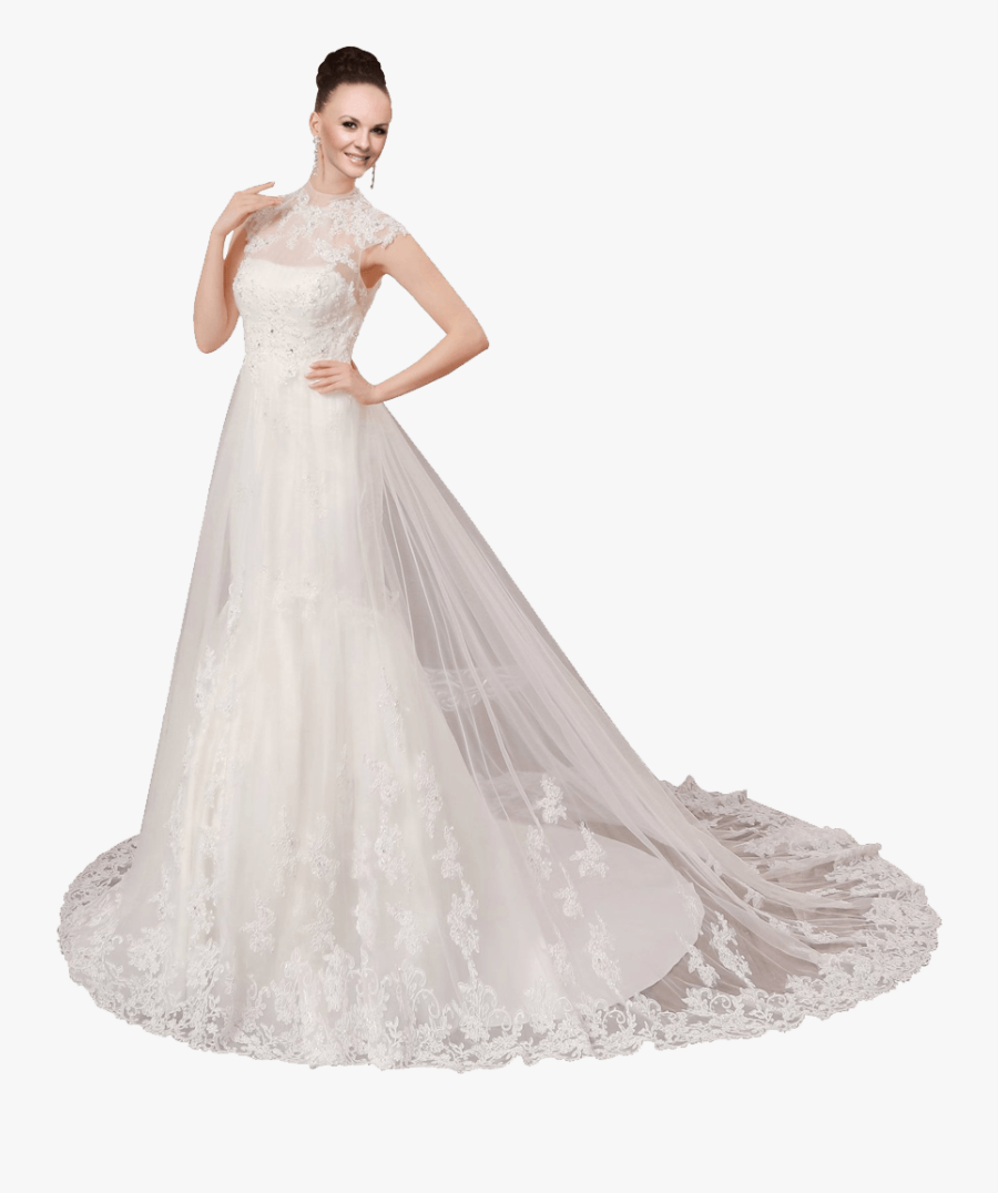 Wedding Dress Ball Gown - Woman Wedding Dress Transparent, Transparent Clipart