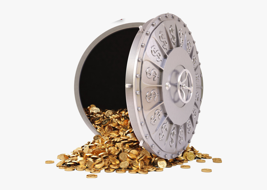 #bank #vault #gold - Bank Vault Png, Transparent Clipart