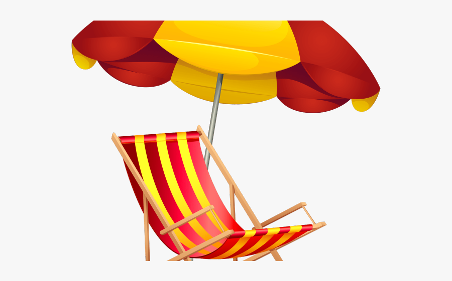 Beach Clipart Shade - Beach Chair Clip Art, Transparent Clipart