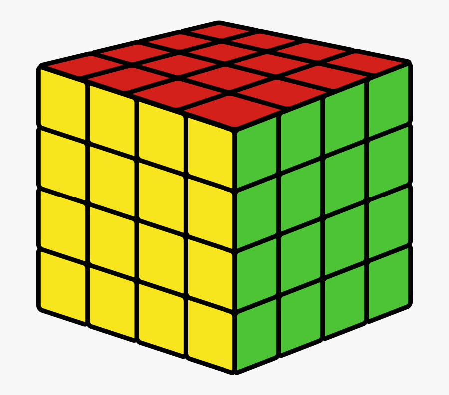 Clipart - Rubix Cube First Step, Transparent Clipart