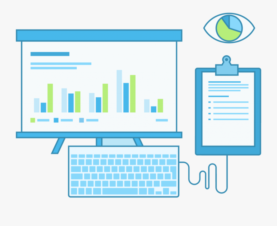 Whiteboard, Keyboard, Blue White Green - Graphic Design, Transparent Clipart