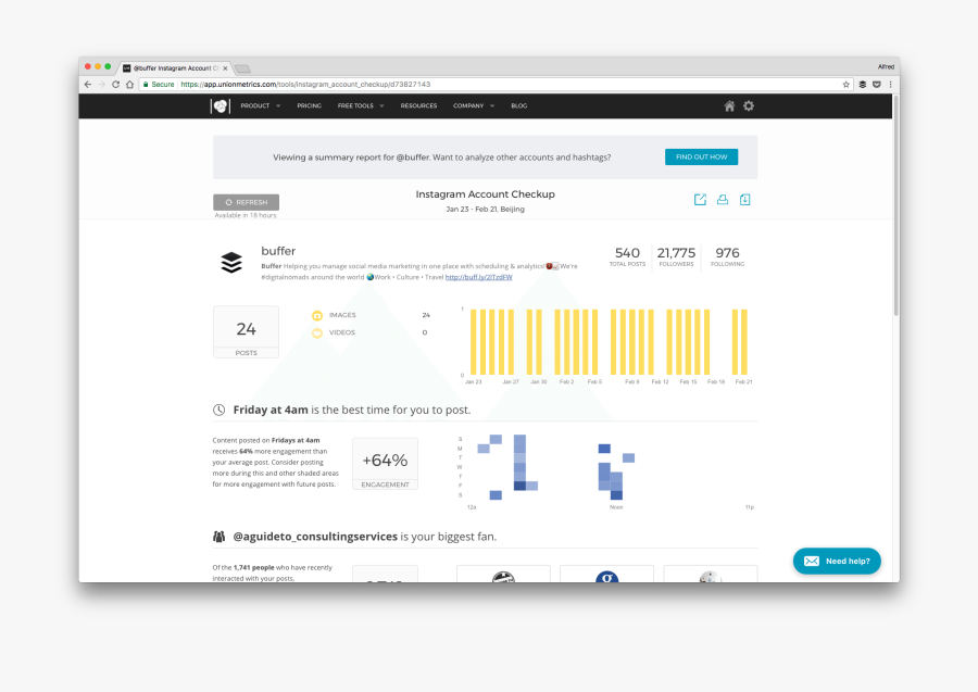 Clip Art How To Refresh Instagram - Union Metrics Instagram Checkup, Transparent Clipart