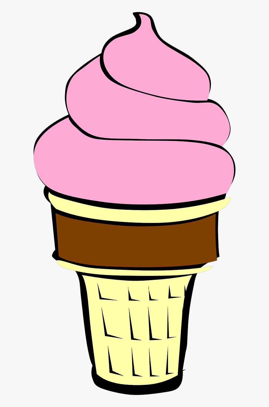 Strawberry Ice Cream Clipart - Strawberry Ice Cream Clip Art, Transparent Clipart