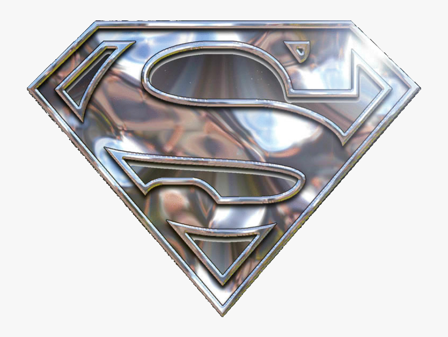 Superman Logo Transparent Png -silver Chrome Superman - Logo Superman, Transparent Clipart