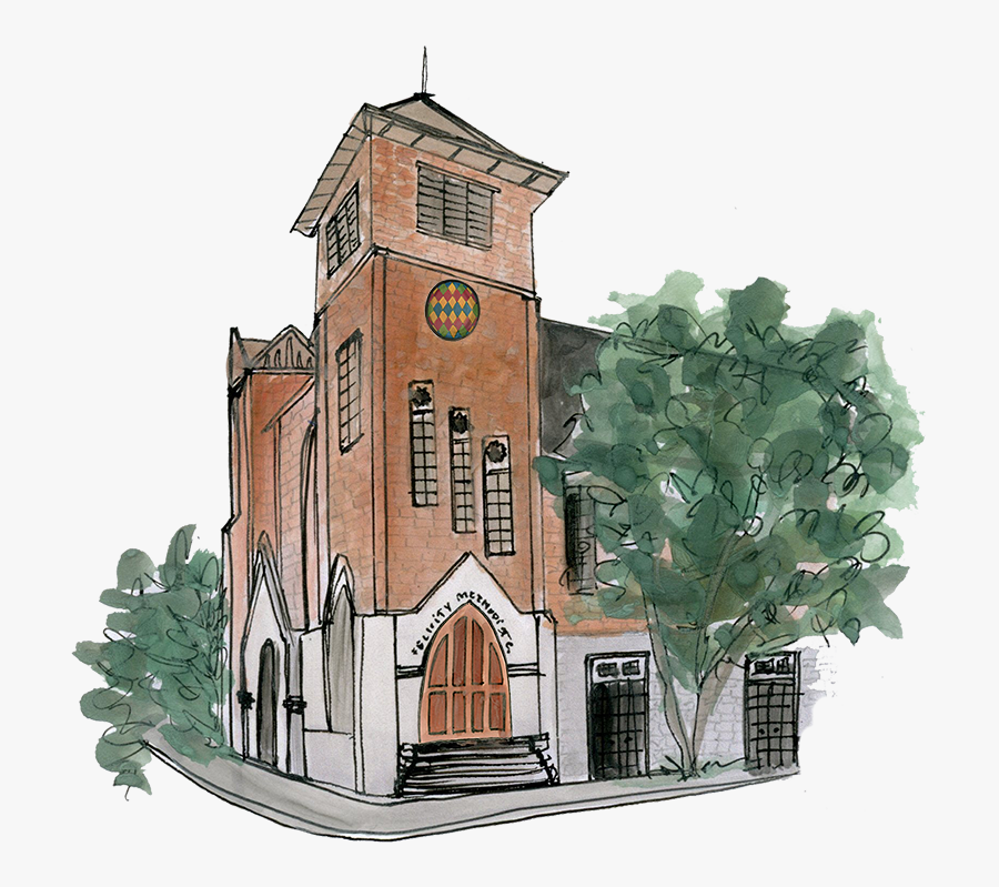 Sketches Of New Orleans Garden District, Transparent Clipart