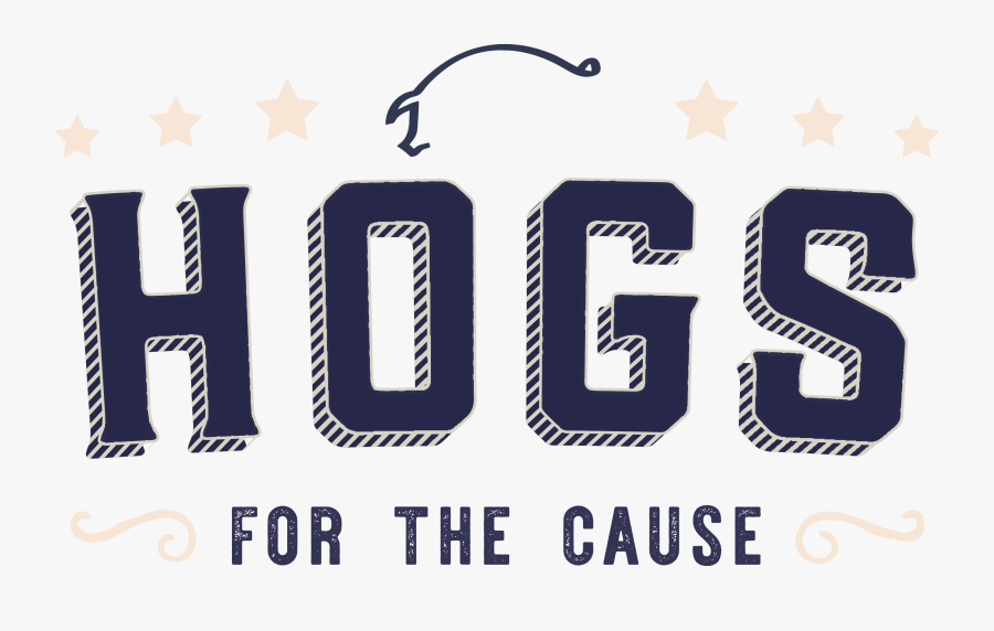 Hogs For The Cause Logo, Transparent Clipart