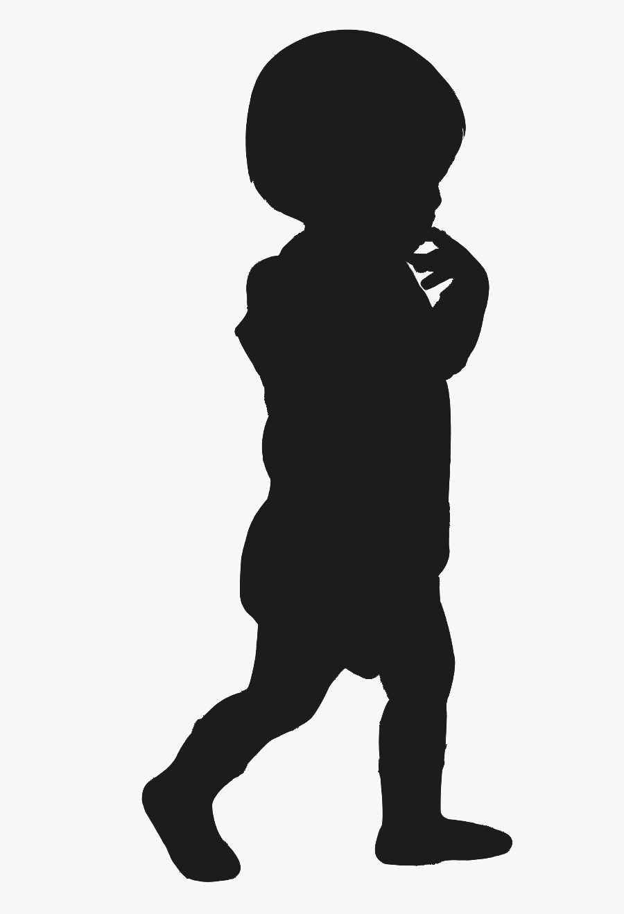 Silhouette Child Royalty-free - Baby Standing Clipart Silhouette, Transparent Clipart