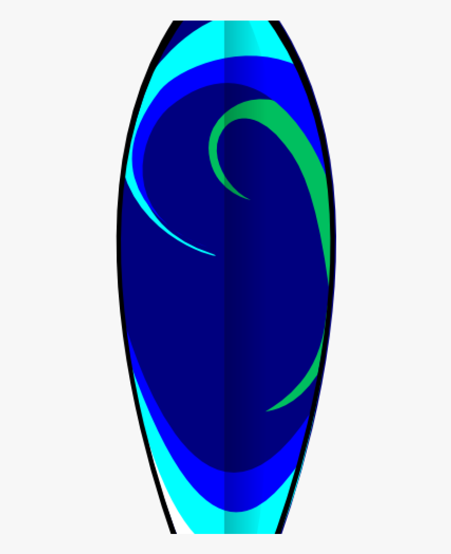 Tropical Clipart Surfboard - Crescent, Transparent Clipart