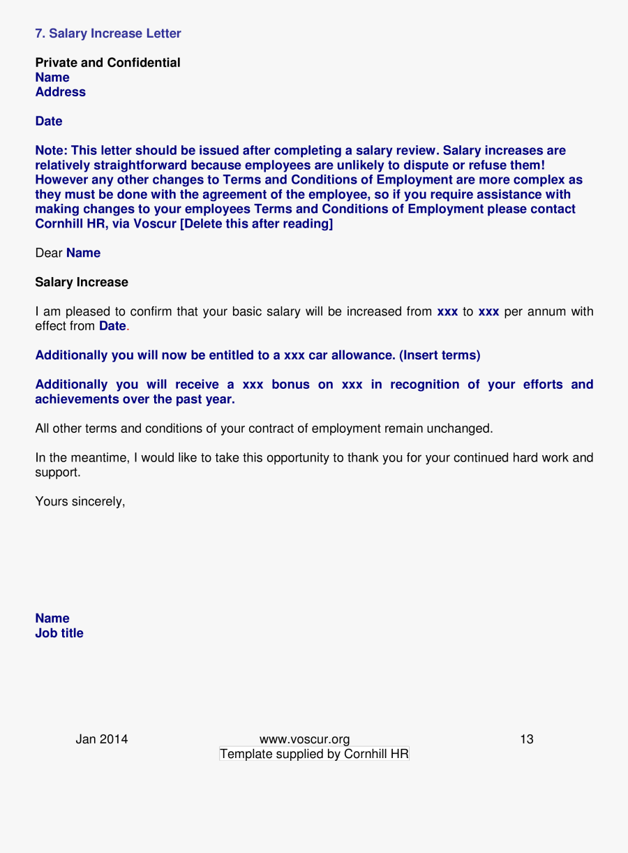Clip Art Bonus Letter Template - Complaint Letter For Salary Increment, Transparent Clipart