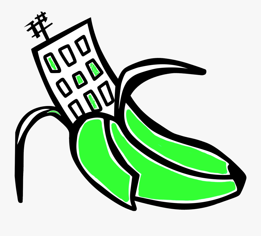 Green Banana Love Sticker By Colore G Clipart , Png - Animated Green Banana, Transparent Clipart