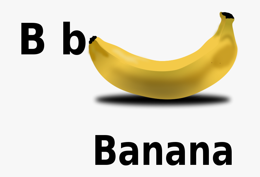 B For Banana - B Clipart Banana, Transparent Clipart