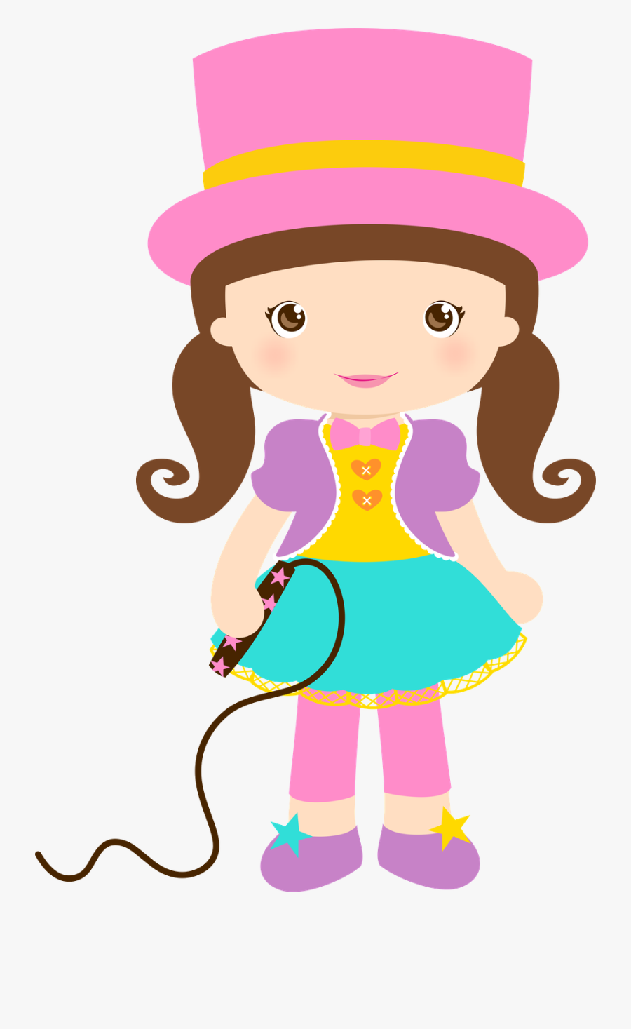 Pin By Ylenia Betancourt - Palhacinha Circo Rosa Png, Transparent Clipart