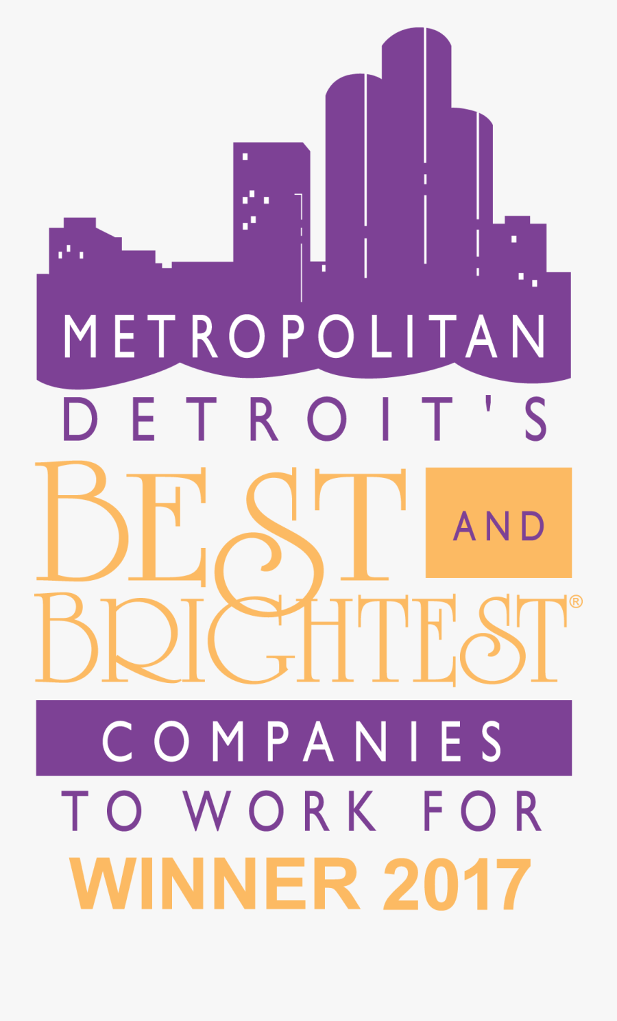 Best And Brightest Places To Work For - Metro Detroit's Best And Brightest Companies To Work, Transparent Clipart