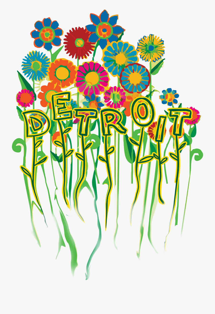 Retro Flower Pattern, Transparent Clipart