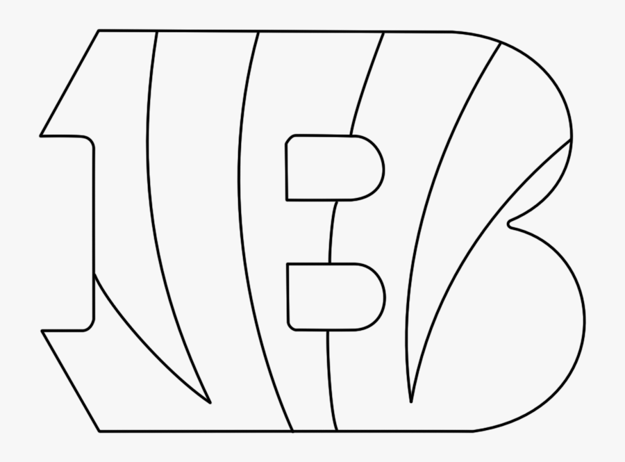 Transparent Bengals Png - Bengals Logo Coloring Pages, Transparent Clipart