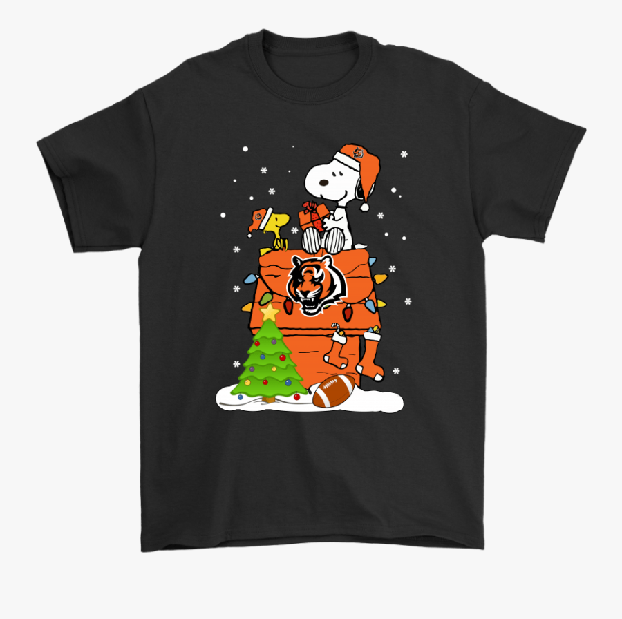A Happy Christmas With Cincinnati Bengals Snoopy Shirts - Life Took Me To Shirt, Transparent Clipart