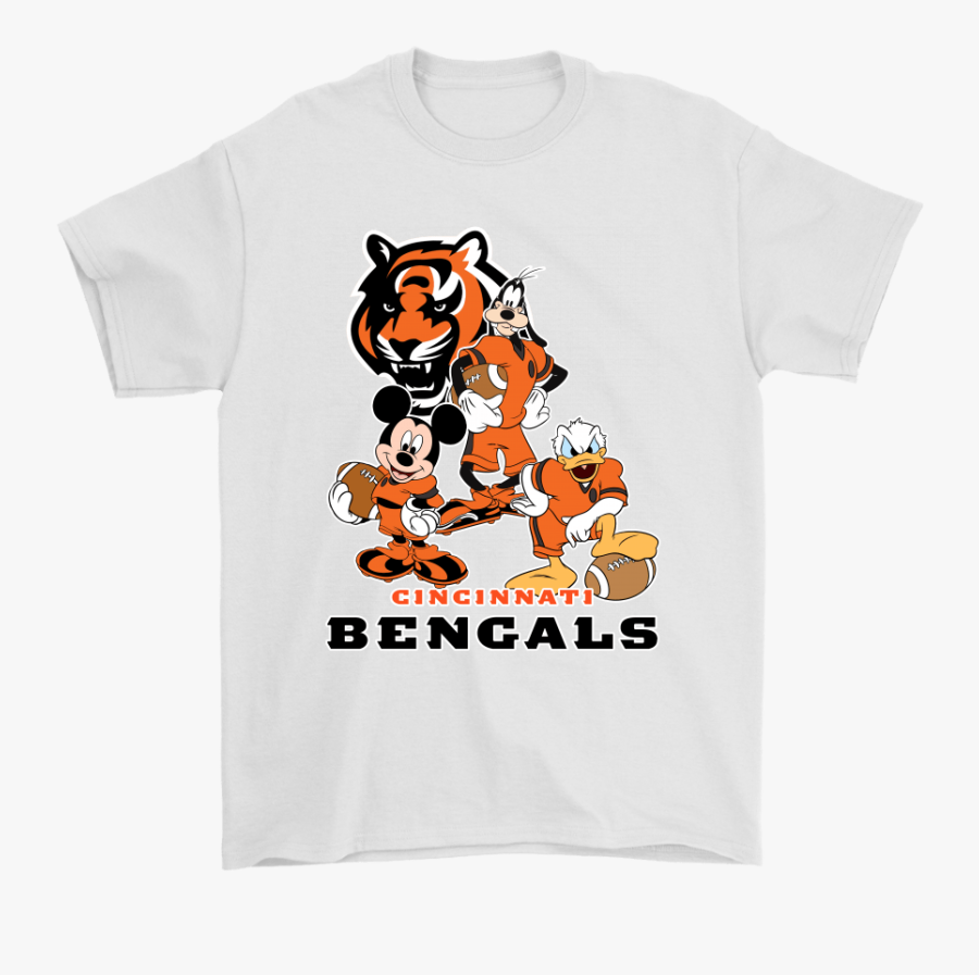 Mickey Donald Goofy The Three Cincinnati Bengals Football - Saturday Night Live Stefon Shirts, Transparent Clipart