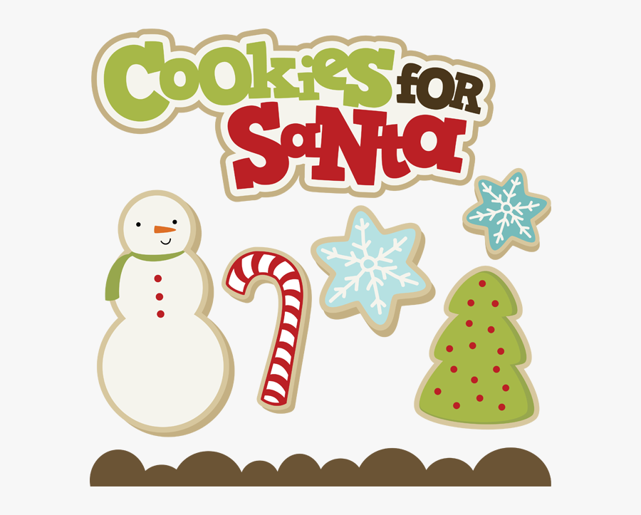 Clip Art - Cookies For Santa Clip Art, Transparent Clipart