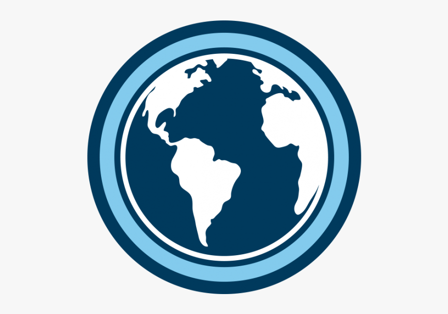 Giving Societies Jewish Federation - World Map Dark Blue, Transparent Clipart