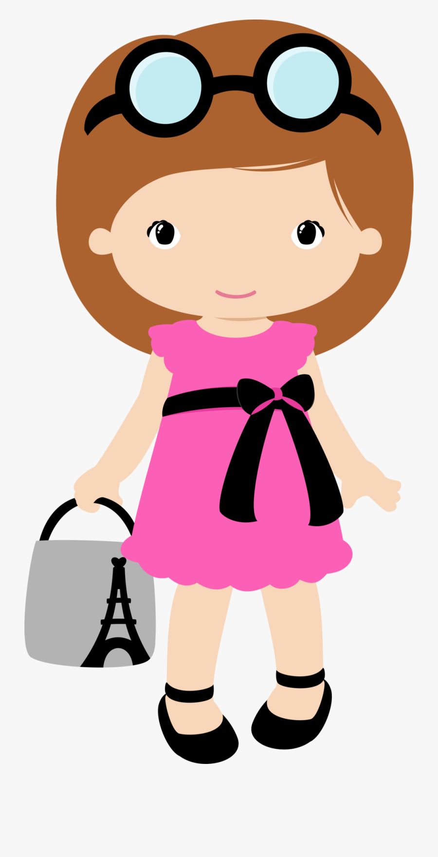 Transparent Arte Png - Cute Clip Art Of Girl, Transparent Clipart