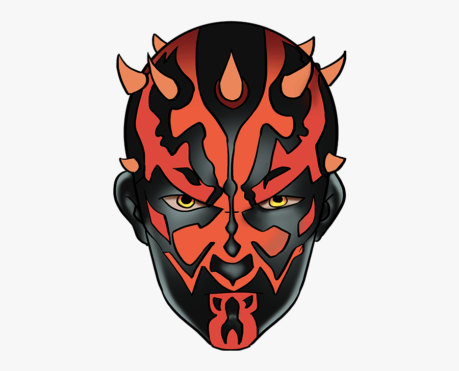 Darth Maul From Star Wars - Step By Step Darth Maul Drawing, free clipart d...