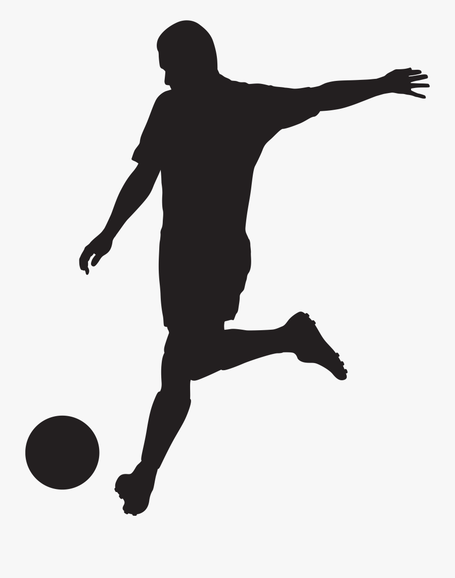Clip Art Football Player Silhouette Png, Transparent Clipart
