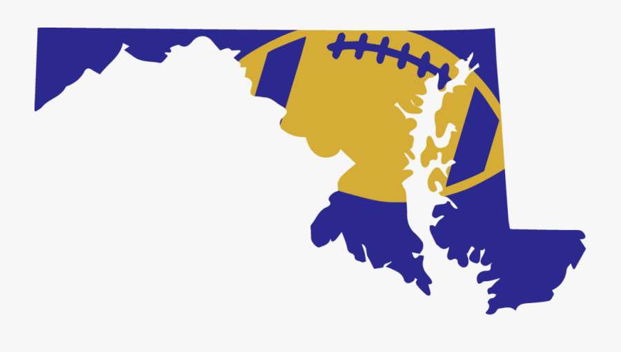 Transparent Nfl Png - Maryland Vector Map Free, Transparent Clipart