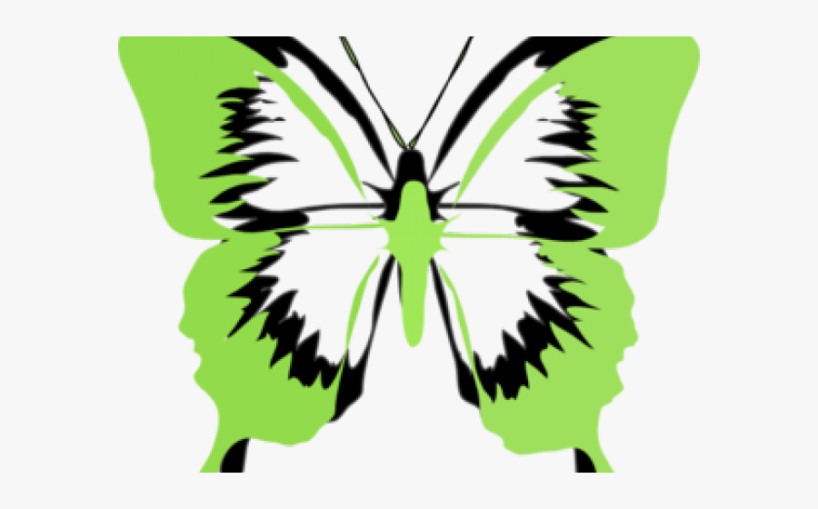 Rainbow Butterfly Clipart Green Butterfly - Avm Awareness Month 2019, Transparent Clipart