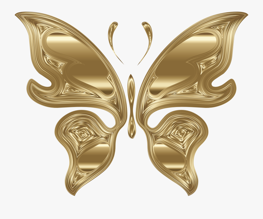 Transparent Brooch Clipart - Mariposa Dorada En Png, Transparent Clipart