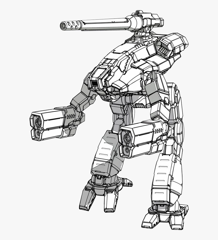 Catalyst Game Labs Marauder , Transparent Cartoons - Battletech Mech Coloring Pages, Transparent Clipart