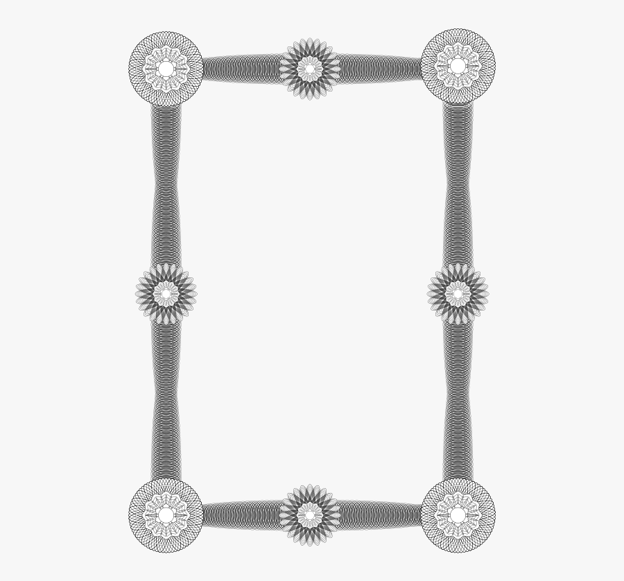 Guilloche Frame - Paper, Transparent Clipart