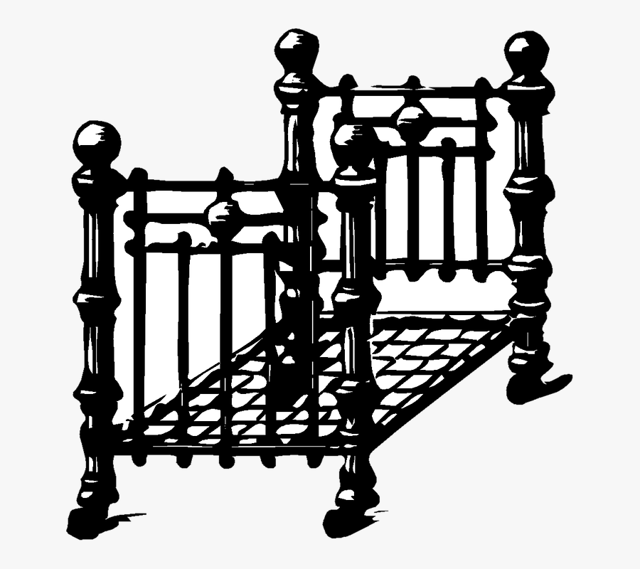 Bed, Frame, Single, Vintage, Furniture, Sleeping, Sleep - Bed, Transparent Clipart