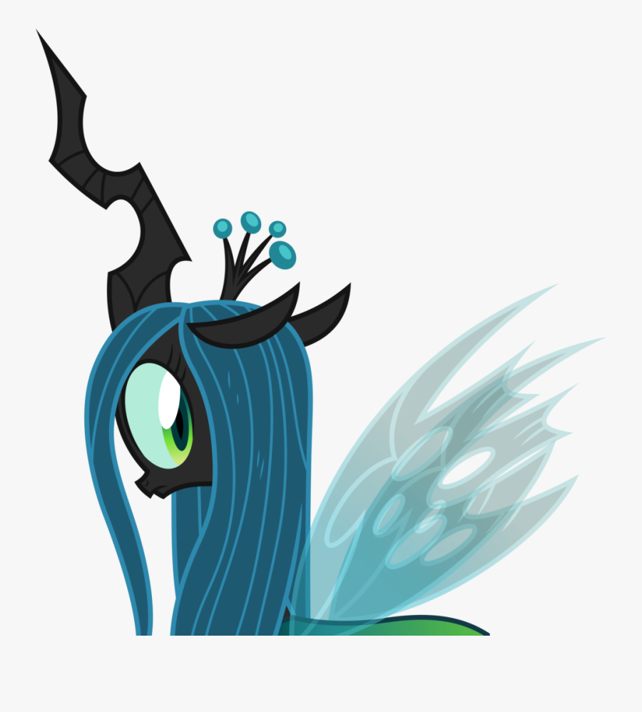 Rear Clipart Looking Back - Queen Chrysalis Happy Vector, Transparent Clipart