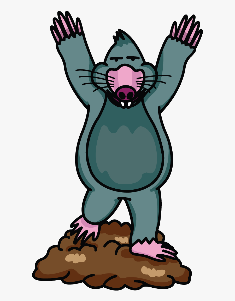 Draw A Mole Standing Up Clipart , Png Download - Cartoon Mole Standing Up, Transparent Clipart
