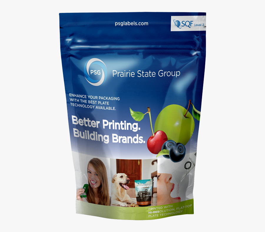 Vector Packaging Stand Up Pouch - Natural Foods, Transparent Clipart