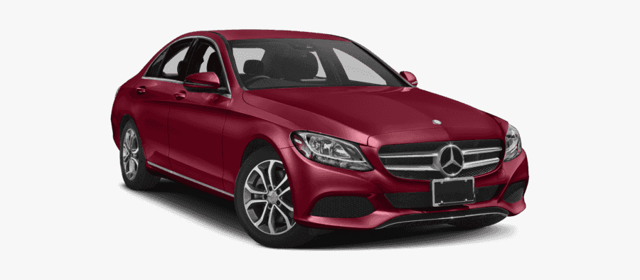 Mercedes Clipart Sedan - Mercedes C Class 2018 Red, Transparent Clipart