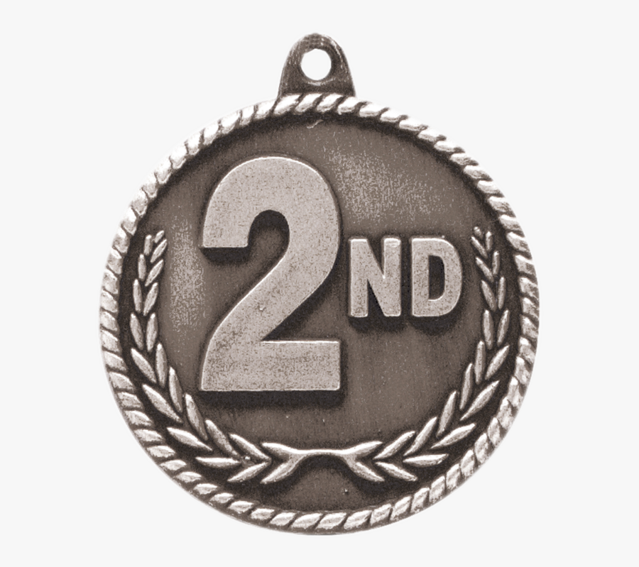 2nd Place High Relief Medal - 2nd Place Medals, Transparent Clipart