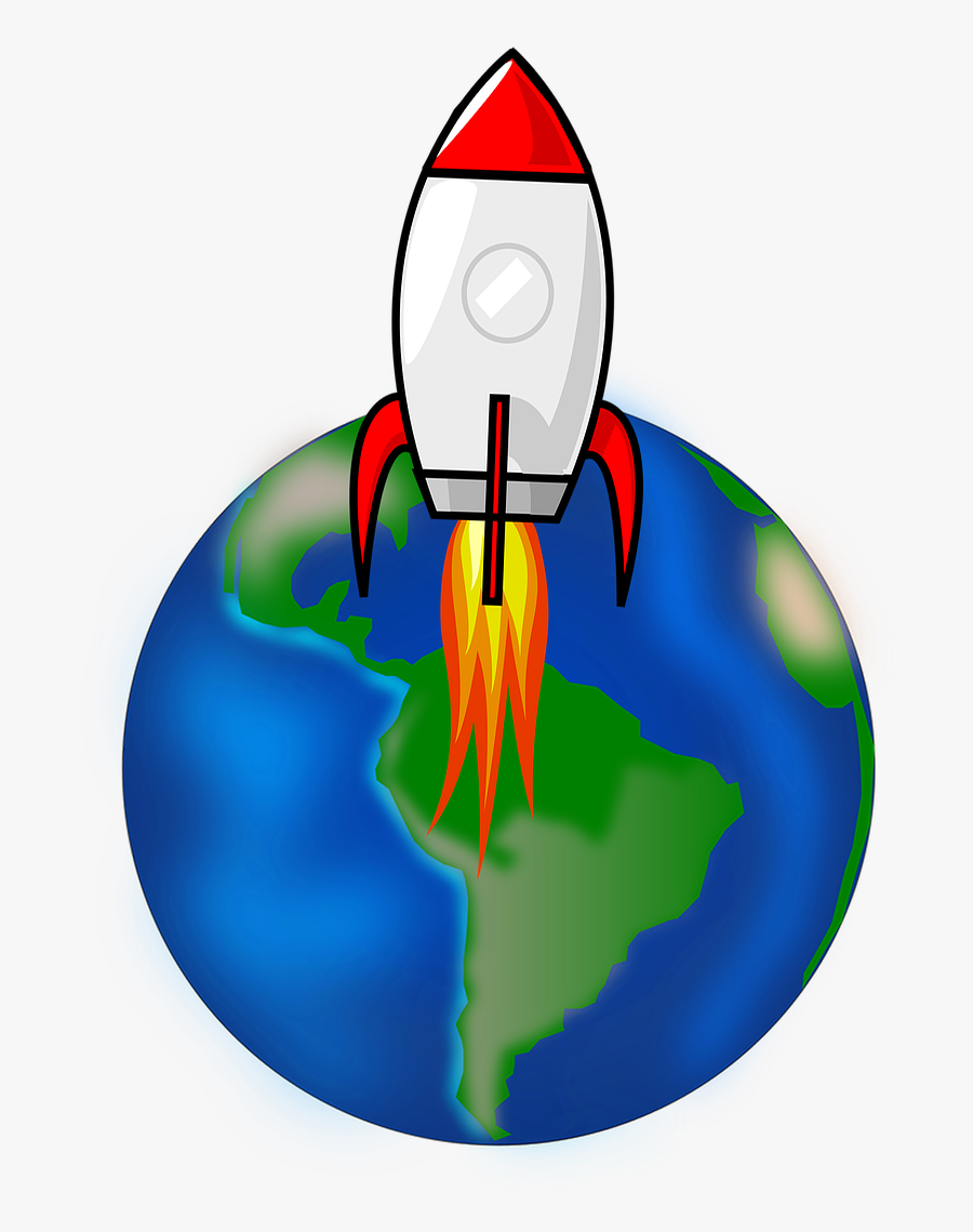 Transparent Earth Texture Png - Transparent Background Cartoon Rocket Png, Transparent Clipart