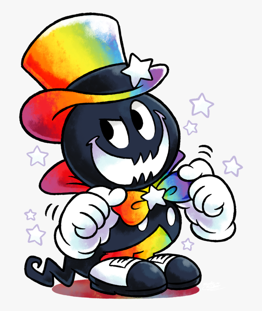 Clipart Freeuse Stock The Rainbow Maestro Gets - Game Mario E Luigi Paper Jam, Transparent Clipart