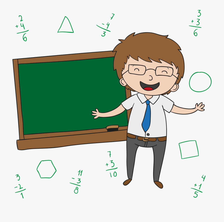 Transparent Male Teachers Clipart - Happy Teacher Png, Transparent Clipart