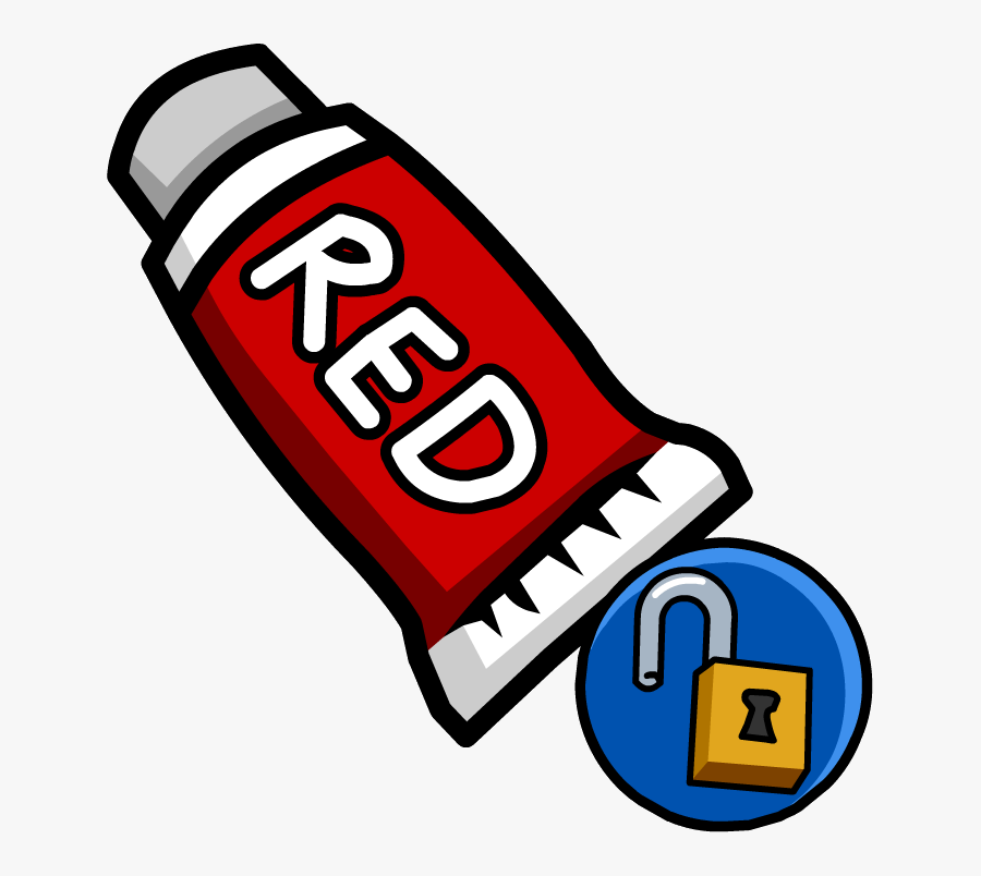 Red Face Paint - Temple Of Fruit Club Penguin, Transparent Clipart