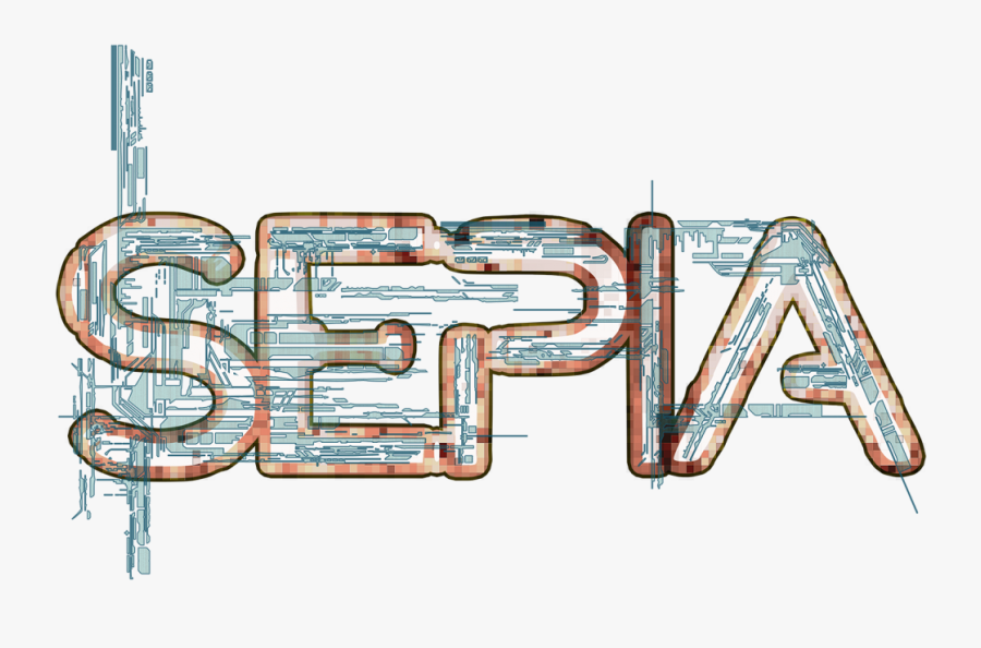Sepia Cyber Strange Machine - Illustration, Transparent Clipart