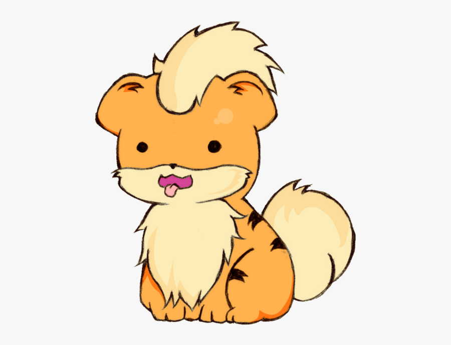 Growlithe Drawing Cute Jpg Freeuse Library - Cute Drawing Growlithe, Transparent Clipart