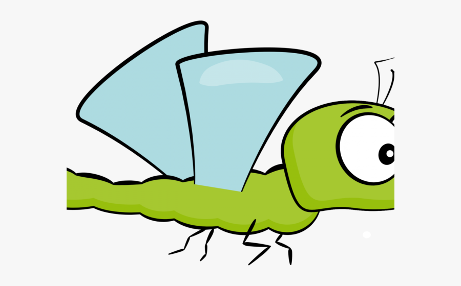 Cartoon Clipart Dragonfly - สัตว์ มี ปีก การ์ตูน, Transparent Clipart
