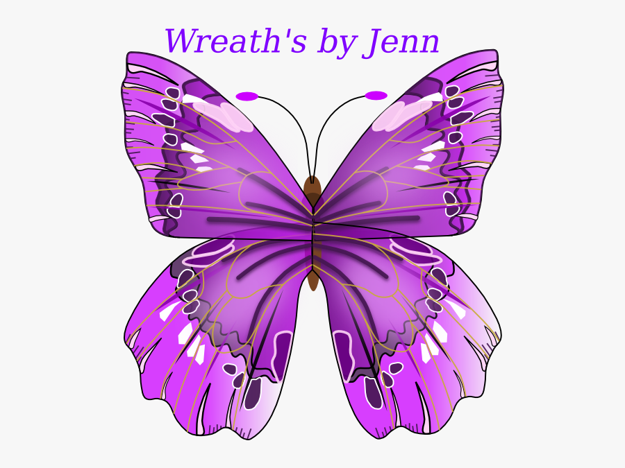 Transparent Background Purple Butterfly Png, Transparent Clipart
