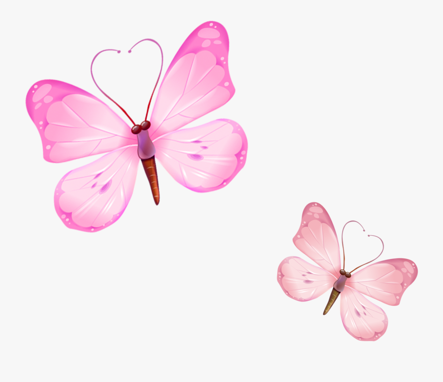 Butterflies Vector Rose, Transparent Clipart