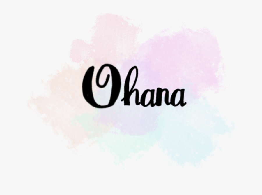 #ohana #hawaiian #liloandstitch #tumblr #watercoloureffect - Ohana Png, Transparent Clipart